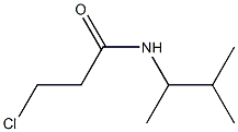 3-chloro-N-(3-methylbutan-2-yl)propanamide 结构式