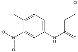 3-chloro-N-(4-methyl-3-nitrophenyl)propanamide 结构式