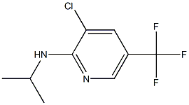 3-chloro-N-(propan-2-yl)-5-(trifluoromethyl)pyridin-2-amine 结构式