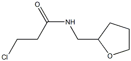 3-chloro-N-(tetrahydrofuran-2-ylmethyl)propanamide 结构式