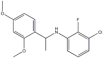 3-chloro-N-[1-(2,4-dimethoxyphenyl)ethyl]-2-fluoroaniline 结构式