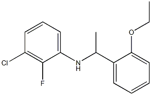 3-chloro-N-[1-(2-ethoxyphenyl)ethyl]-2-fluoroaniline 结构式
