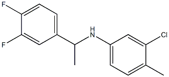 3-chloro-N-[1-(3,4-difluorophenyl)ethyl]-4-methylaniline 结构式