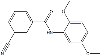 3-cyano-N-(2,5-dimethoxyphenyl)benzamide 结构式