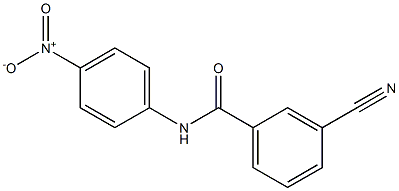 3-cyano-N-(4-nitrophenyl)benzamide 结构式