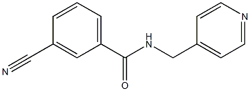 3-cyano-N-(pyridin-4-ylmethyl)benzamide 结构式