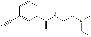 3-cyano-N-[2-(diethylamino)ethyl]benzamide 结构式