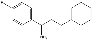 3-cyclohexyl-1-(4-fluorophenyl)propan-1-amine 结构式