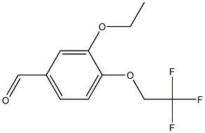 3-ethoxy-4-(2,2,2-trifluoroethoxy)benzaldehyde 结构式