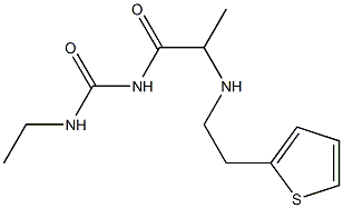 3-ethyl-1-(2-{[2-(thiophen-2-yl)ethyl]amino}propanoyl)urea 结构式