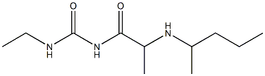 3-ethyl-1-[2-(pentan-2-ylamino)propanoyl]urea 结构式