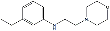 3-ethyl-N-[2-(morpholin-4-yl)ethyl]aniline 结构式