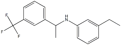 3-ethyl-N-{1-[3-(trifluoromethyl)phenyl]ethyl}aniline 结构式