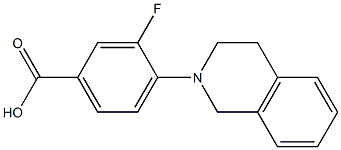 3-fluoro-4-(1,2,3,4-tetrahydroisoquinolin-2-yl)benzoic acid 结构式