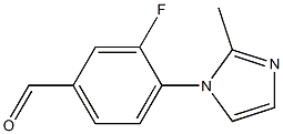 3-fluoro-4-(2-methyl-1H-imidazol-1-yl)benzaldehyde 结构式