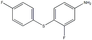 3-fluoro-4-[(4-fluorophenyl)sulfanyl]aniline 结构式