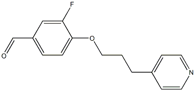 3-fluoro-4-[3-(pyridin-4-yl)propoxy]benzaldehyde 结构式