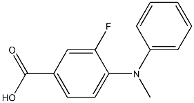 3-fluoro-4-[methyl(phenyl)amino]benzoic acid 结构式