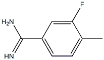 3-fluoro-4-methylbenzenecarboximidamide 结构式