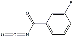 3-fluorobenzoyl isocyanate 结构式