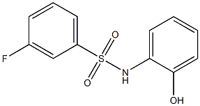 3-fluoro-N-(2-hydroxyphenyl)benzene-1-sulfonamide 结构式