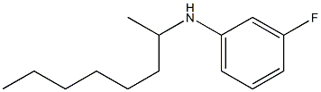 3-fluoro-N-(octan-2-yl)aniline 结构式