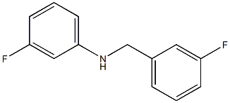 3-fluoro-N-[(3-fluorophenyl)methyl]aniline 结构式