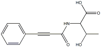 3-hydroxy-2-[(3-phenylprop-2-ynoyl)amino]butanoic acid 结构式