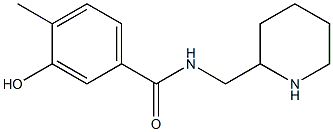 3-hydroxy-4-methyl-N-(piperidin-2-ylmethyl)benzamide 结构式