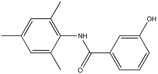 3-hydroxy-N-(2,4,6-trimethylphenyl)benzamide 结构式