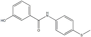 3-hydroxy-N-[4-(methylsulfanyl)phenyl]benzamide 结构式