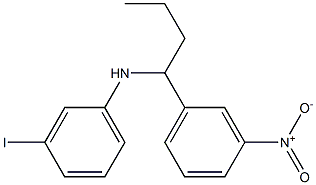 3-iodo-N-[1-(3-nitrophenyl)butyl]aniline 结构式