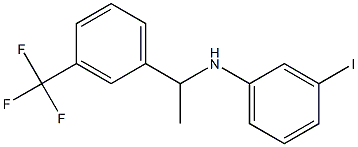 3-iodo-N-{1-[3-(trifluoromethyl)phenyl]ethyl}aniline 结构式