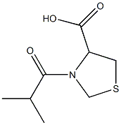 3-isobutyryl-1,3-thiazolidine-4-carboxylic acid 结构式