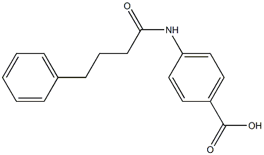 4-(4-phenylbutanamido)benzoic acid 结构式