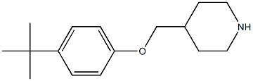 4-(4-tert-butylphenoxymethyl)piperidine 结构式