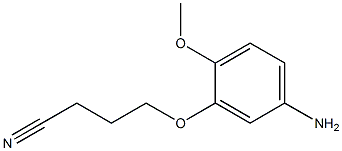 4-(5-amino-2-methoxyphenoxy)butanenitrile 结构式