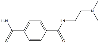4-(aminocarbonothioyl)-N-[2-(dimethylamino)ethyl]benzamide 结构式