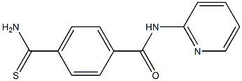 4-(aminocarbonothioyl)-N-pyridin-2-ylbenzamide 结构式