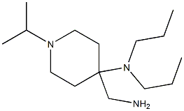 4-(aminomethyl)-1-isopropyl-N,N-dipropylpiperidin-4-amine 结构式