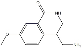 4-(aminomethyl)-7-methoxy-1,2,3,4-tetrahydroisoquinolin-1-one 结构式