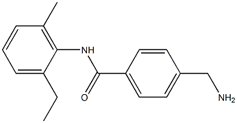 4-(aminomethyl)-N-(2-ethyl-6-methylphenyl)benzamide 结构式