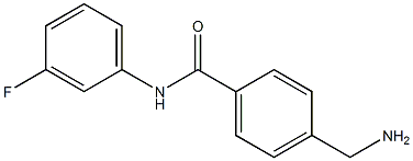 4-(aminomethyl)-N-(3-fluorophenyl)benzamide 结构式