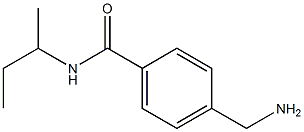 4-(aminomethyl)-N-(sec-butyl)benzamide 结构式