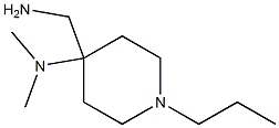 4-(aminomethyl)-N,N-dimethyl-1-propylpiperidin-4-amine 结构式