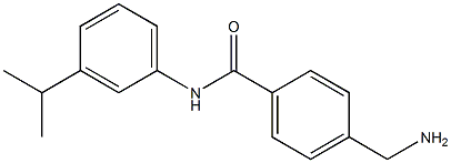 4-(aminomethyl)-N-[3-(propan-2-yl)phenyl]benzamide 结构式