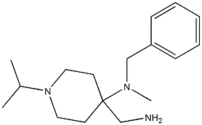 4-(aminomethyl)-N-benzyl-1-isopropyl-N-methylpiperidin-4-amine 结构式