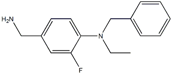 4-(aminomethyl)-N-benzyl-N-ethyl-2-fluoroaniline 结构式