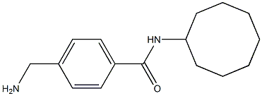 4-(aminomethyl)-N-cyclooctylbenzamide 结构式