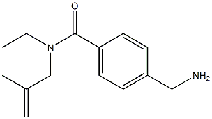 4-(aminomethyl)-N-ethyl-N-(2-methylprop-2-enyl)benzamide 结构式